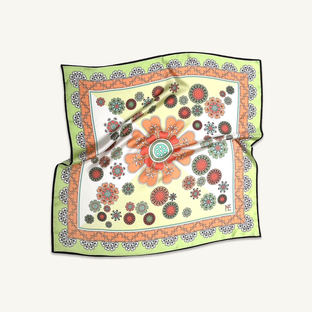 연화문 레이스 스카프